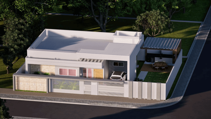 Da arquitetura à estrutura — animação do projeto